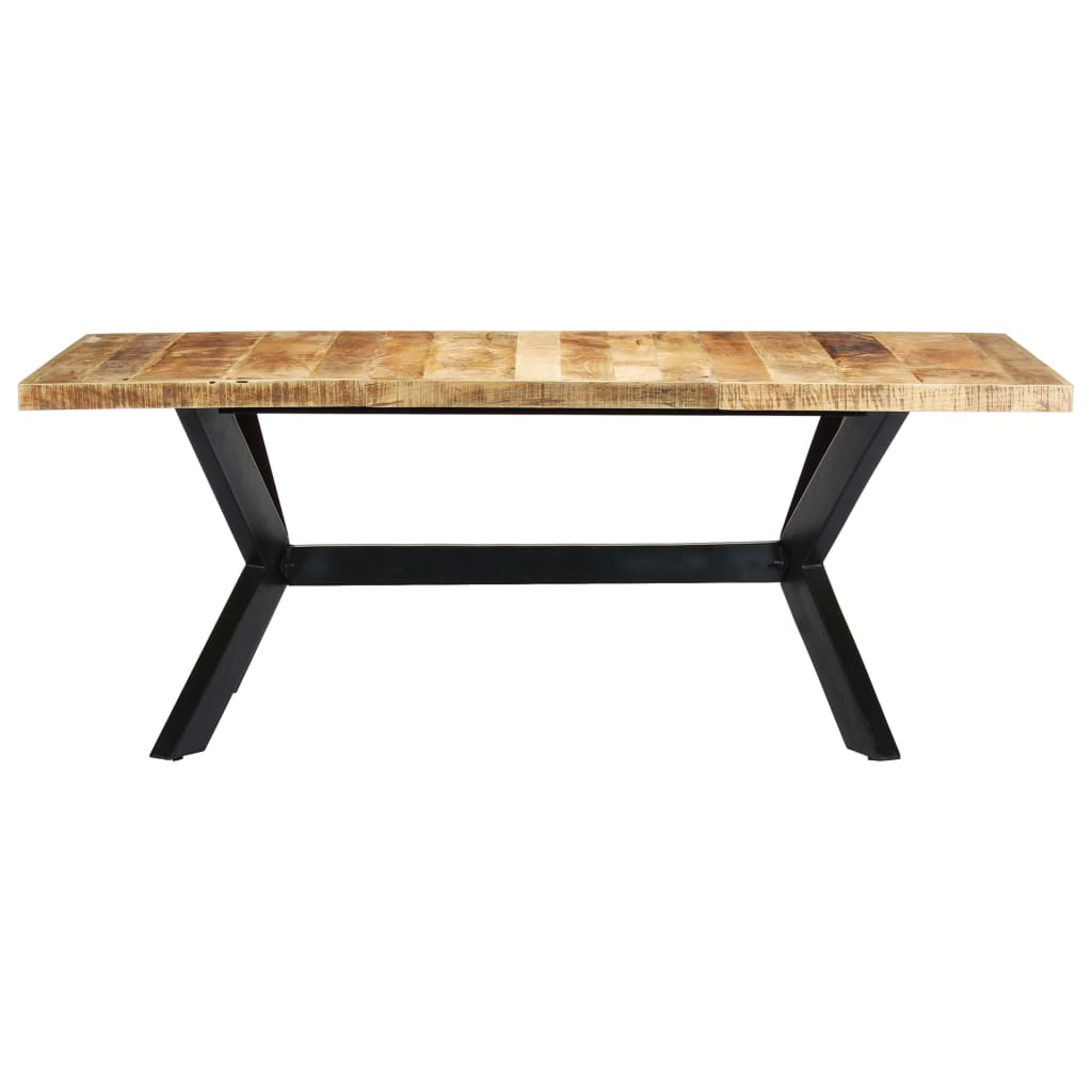Dining Table 200x100x75 cm Solid Mango Wood- Kitchen & Dining Room Tables - HomeShopIreland - Home Shop Ireland - Kitchen & Dining Room Tables - Dining Table 200x100x75 cm Solid Mango Wood