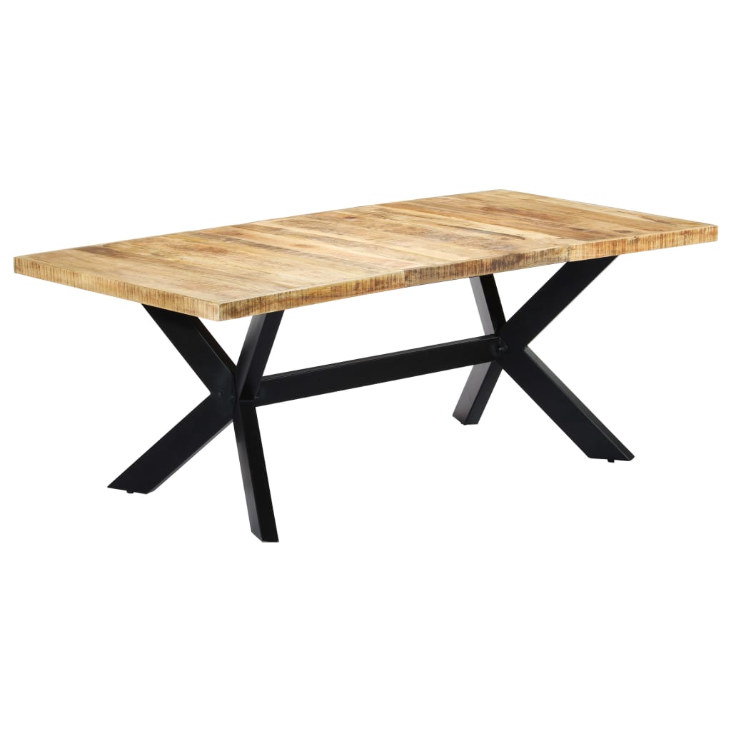 Dining Table 200x100x75 cm Solid Mango Wood- Kitchen & Dining Room Tables - HomeShopIreland - Home Shop Ireland - Kitchen & Dining Room Tables - Dining Table 200x100x75 cm Solid Mango Wood