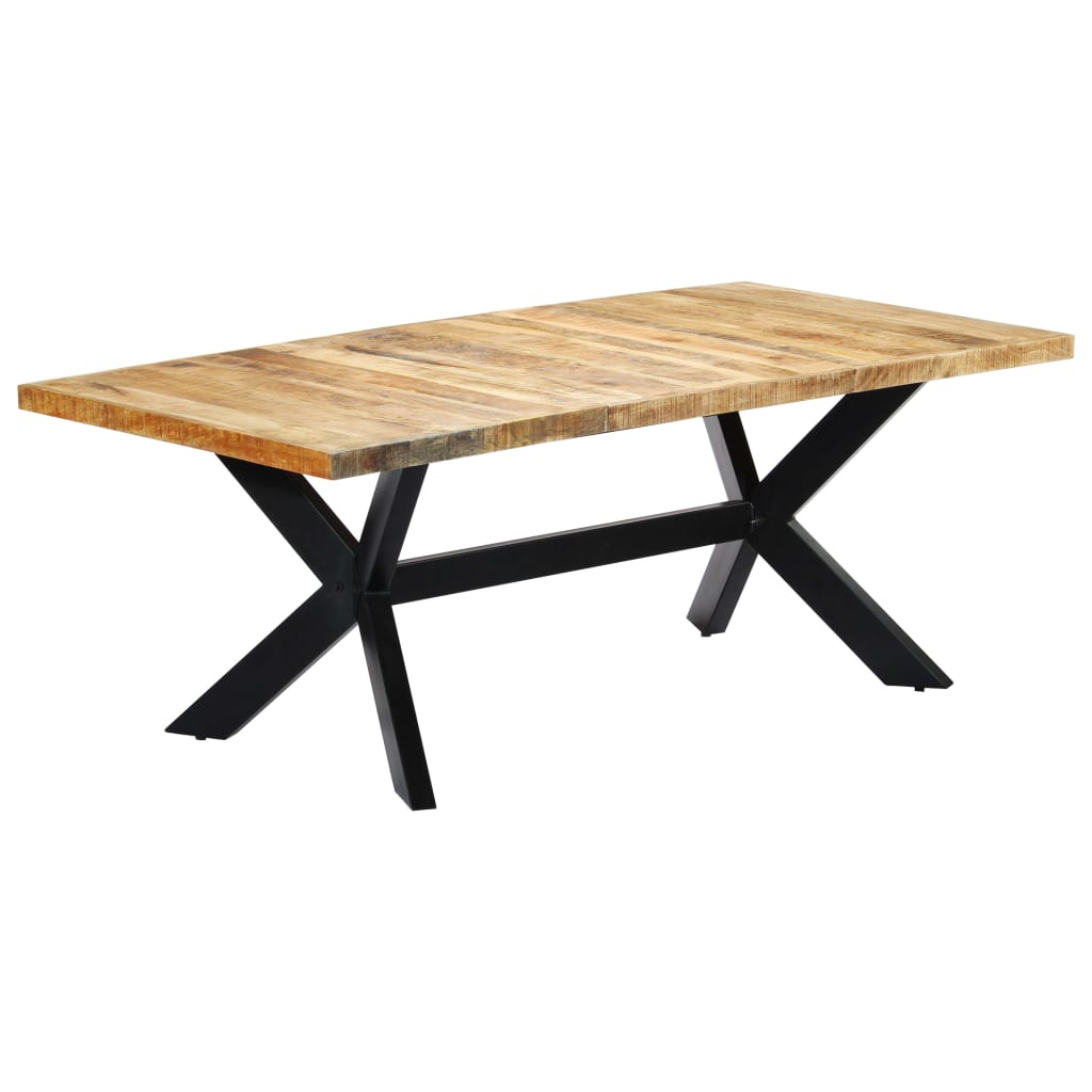 Dining Table 200x100x75 cm Solid Mango Wood- Kitchen & Dining Room Tables - HomeShopIreland - Home Shop Ireland - Kitchen & Dining Room Tables - Dining Table 200x100x75 cm Solid Mango Wood