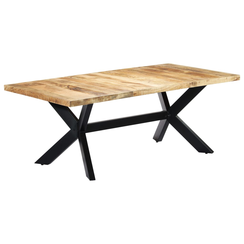Dining Table 200x100x75 cm Solid Mango Wood- Kitchen & Dining Room Tables - HomeShopIreland - Home Shop Ireland - Kitchen & Dining Room Tables - Dining Table 200x100x75 cm Solid Mango Wood