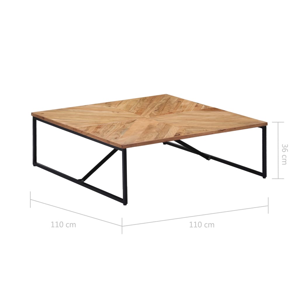 Coffee Table 110x110x36 cm Solid Acacia Wood- Coffee Tables - HomeShopIreland - Home Shop Ireland - Coffee Tables - Coffee Table 110x110x36 cm Solid Acacia Wood