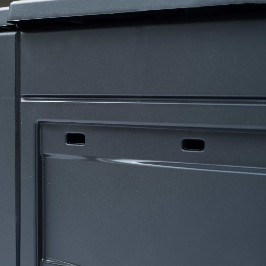 Garden Composter Grey 60x60x73 cm 260 L- Composters - HomeShopIreland - Home Shop Ireland - Composters - Garden Composter Grey 60x60x73 cm 260 L