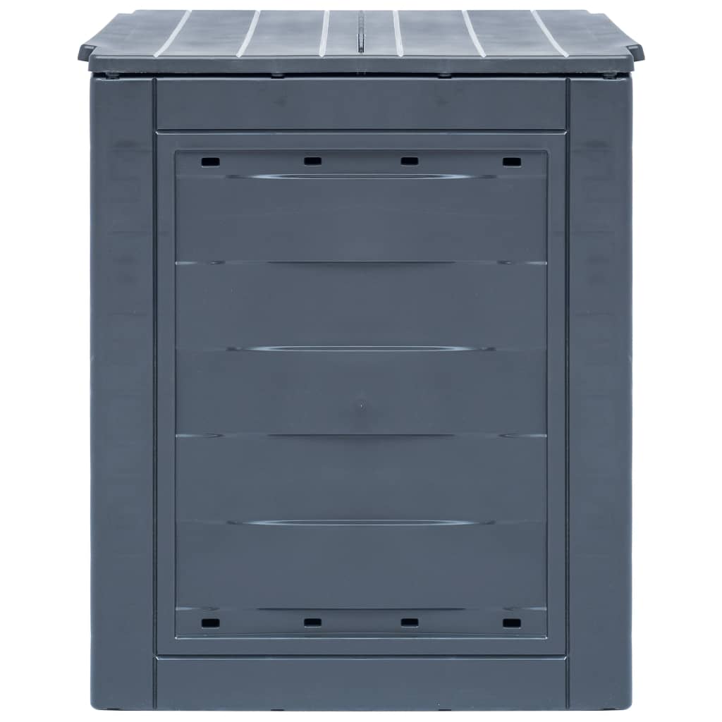 Garden Composter Grey 60x60x73 cm 260 L- Composters - HomeShopIreland - Home Shop Ireland - Composters - Garden Composter Grey 60x60x73 cm 260 L