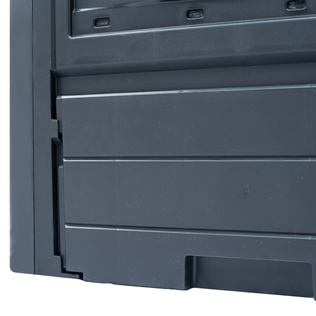 Garden Composter Grey 60x60x73 cm 260 L- Composters - HomeShopIreland - Home Shop Ireland - Composters - Garden Composter Grey 60x60x73 cm 260 L