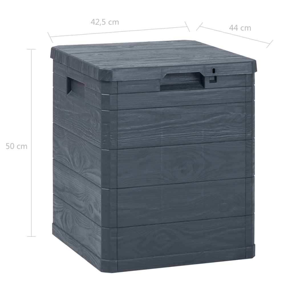 Garden Storage Box 90 L Anthracite- Outdoor Storage Boxes - HomeShopIreland - Home Shop Ireland - Outdoor Storage Boxes - Garden Storage Box 90 L Anthracite