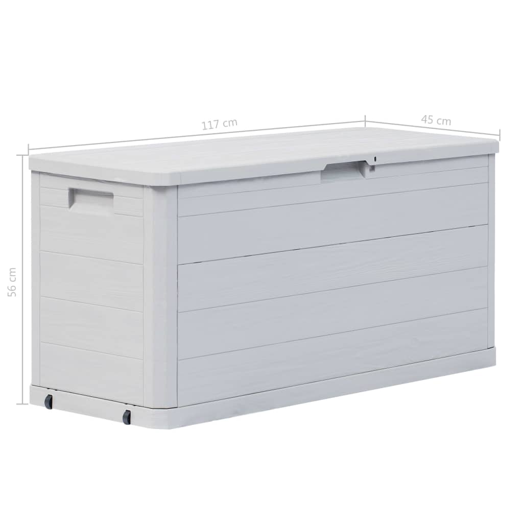 Garden Storage Box 280 L Light Grey- Outdoor Storage Boxes - HomeShopIreland - Home Shop Ireland - Outdoor Storage Boxes - Garden Storage Box 280 L Light Grey