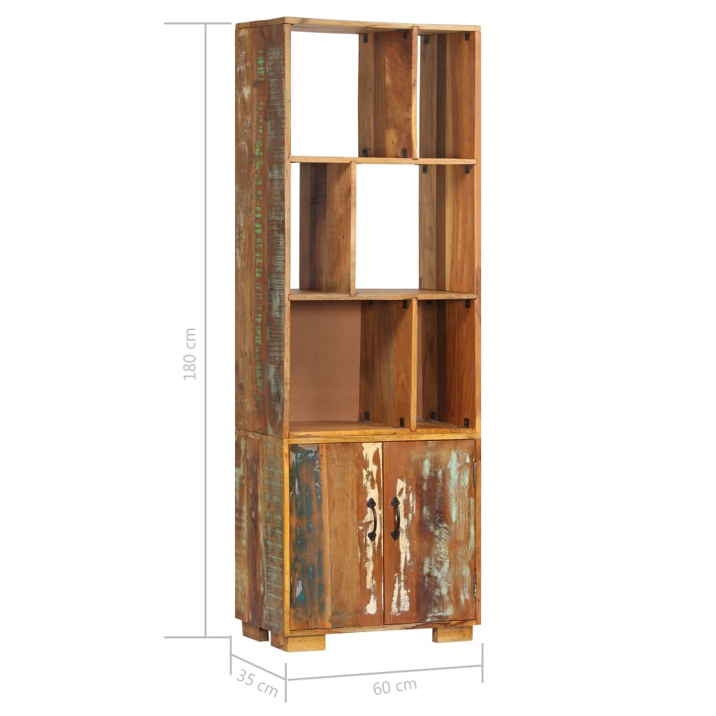 Bookshelf 60x35x180 cm Solid Reclaimed Wood- Bookcases & Standing Shelves - HomeShopIreland - Home Shop Ireland - Bookcases & Standing Shelves - Bookshelf 60x35x180 cm Solid Reclaimed Wood