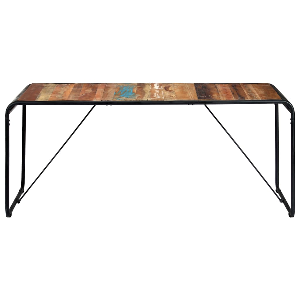 Dining Table 180x90x76 cm Solid Reclaimed Wood- Kitchen & Dining Room Tables - HomeShopIreland - Home Shop Ireland - Kitchen & Dining Room Tables - Dining Table 180x90x76 cm Solid Reclaimed Wood