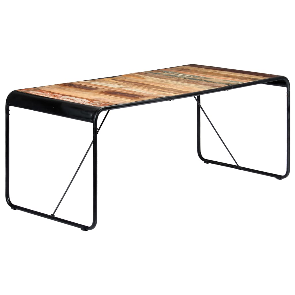 Dining Table 180x90x76 cm Solid Reclaimed Wood- Kitchen & Dining Room Tables - HomeShopIreland - Home Shop Ireland - Kitchen & Dining Room Tables - Dining Table 180x90x76 cm Solid Reclaimed Wood