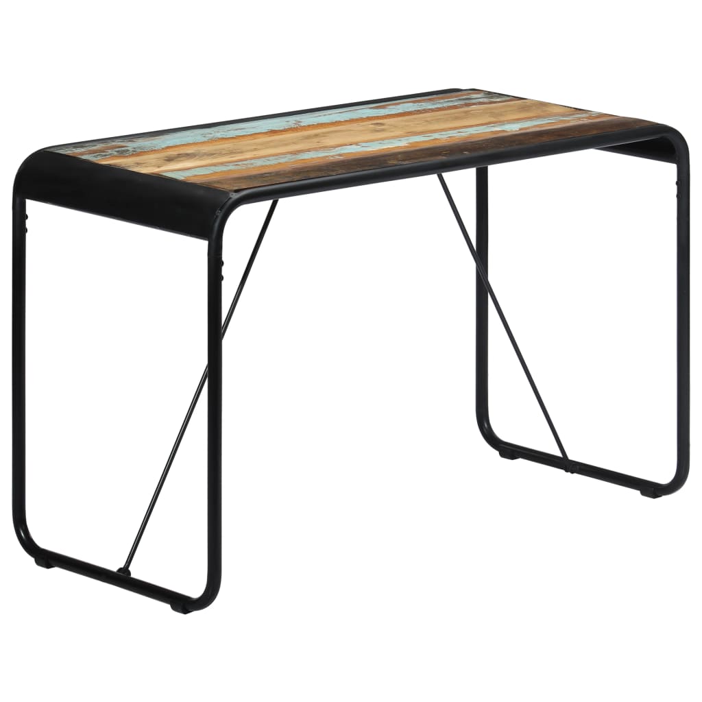 Dining Table 118x60x76 cm Solid Reclaimed Wood- Kitchen & Dining Room Tables - HomeShopIreland - Home Shop Ireland - Kitchen & Dining Room Tables - Dining Table 118x60x76 cm Solid Reclaimed Wood