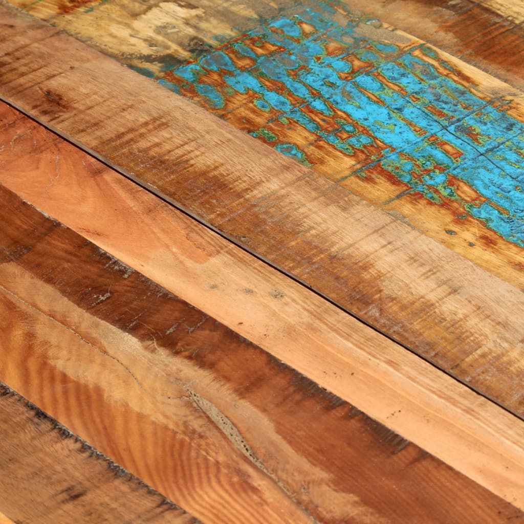 Dining Table 118x60x76 cm Solid Reclaimed Wood- Kitchen & Dining Room Tables - HomeShopIreland - Home Shop Ireland - Kitchen & Dining Room Tables - Dining Table 118x60x76 cm Solid Reclaimed Wood