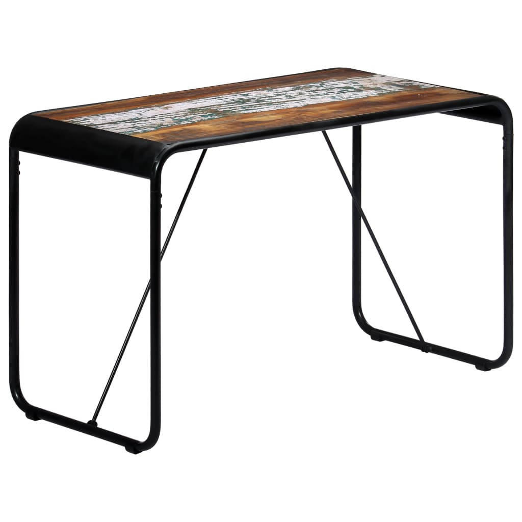 Dining Table 118x60x76 cm Solid Reclaimed Wood- Kitchen & Dining Room Tables - HomeShopIreland - Home Shop Ireland - Kitchen & Dining Room Tables - Dining Table 118x60x76 cm Solid Reclaimed Wood