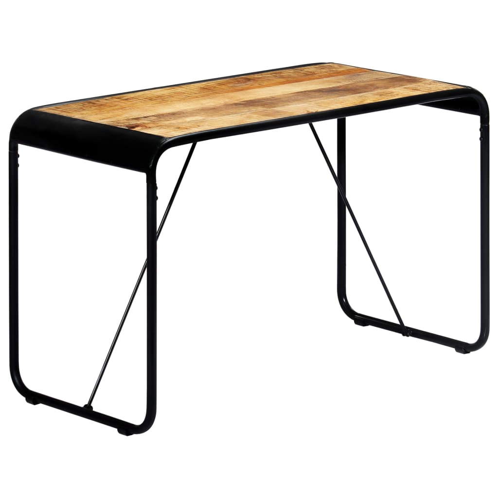 Dining Table 118x60x76 cm Solid Rough Mango Wood- Kitchen & Dining Room Tables - HomeShopIreland - Home Shop Ireland - Kitchen & Dining Room Tables - Dining Table 118x60x76 cm Solid Rough Mango Wood