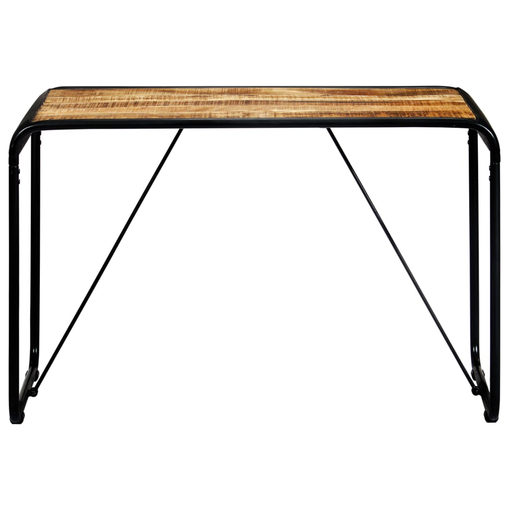 Dining Table 118x60x76 cm Solid Rough Mango Wood- Kitchen & Dining Room Tables - HomeShopIreland - Home Shop Ireland - Kitchen & Dining Room Tables - Dining Table 118x60x76 cm Solid Rough Mango Wood