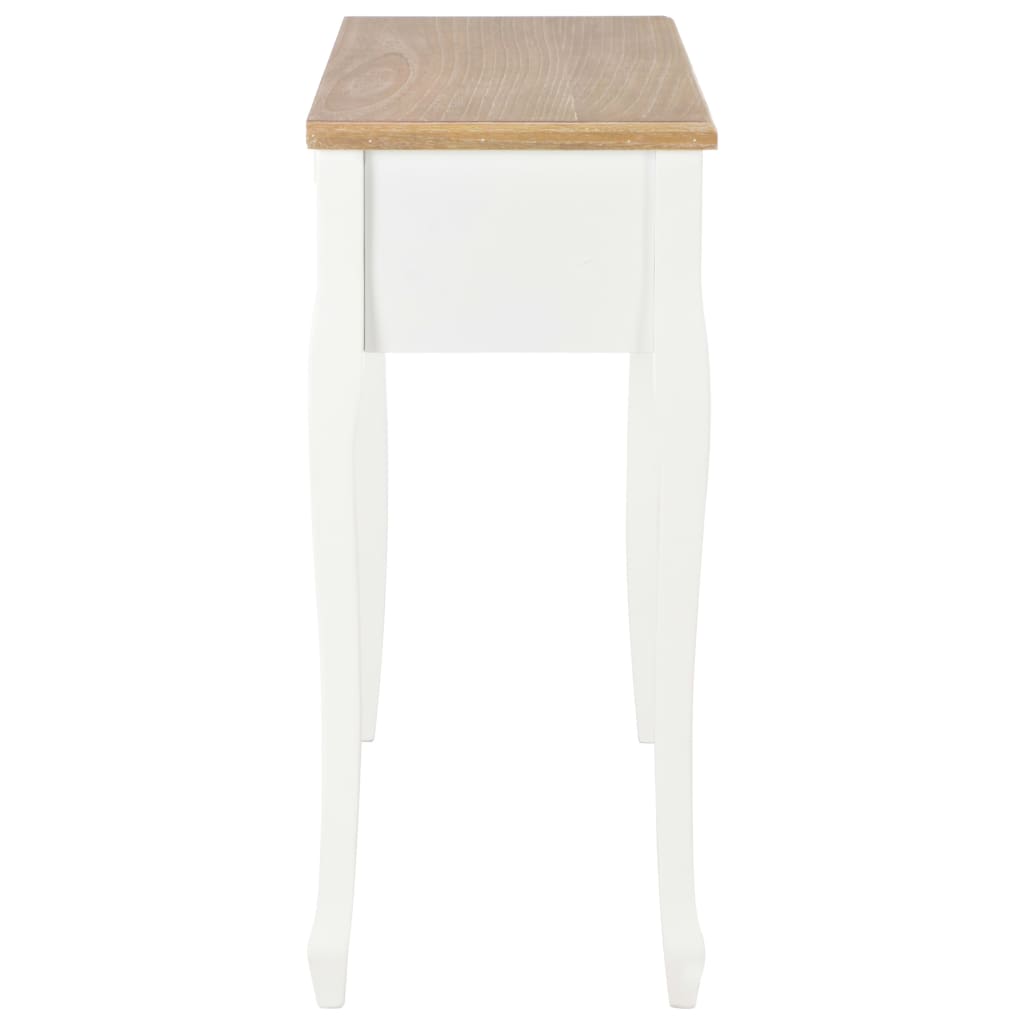 Dressing Console Table with 3 Drawers White- End Tables - HomeShopIreland - Home Shop Ireland - End Tables - Dressing Console Table with 3 Drawers White