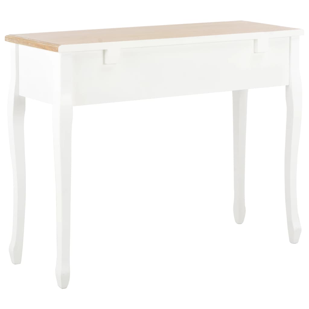 Dressing Console Table with 3 Drawers White- End Tables - HomeShopIreland - Home Shop Ireland - End Tables - Dressing Console Table with 3 Drawers White