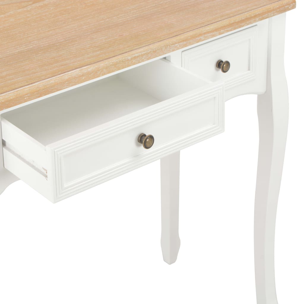 Dressing Console Table with 3 Drawers White- End Tables - HomeShopIreland - Home Shop Ireland - End Tables - Dressing Console Table with 3 Drawers White