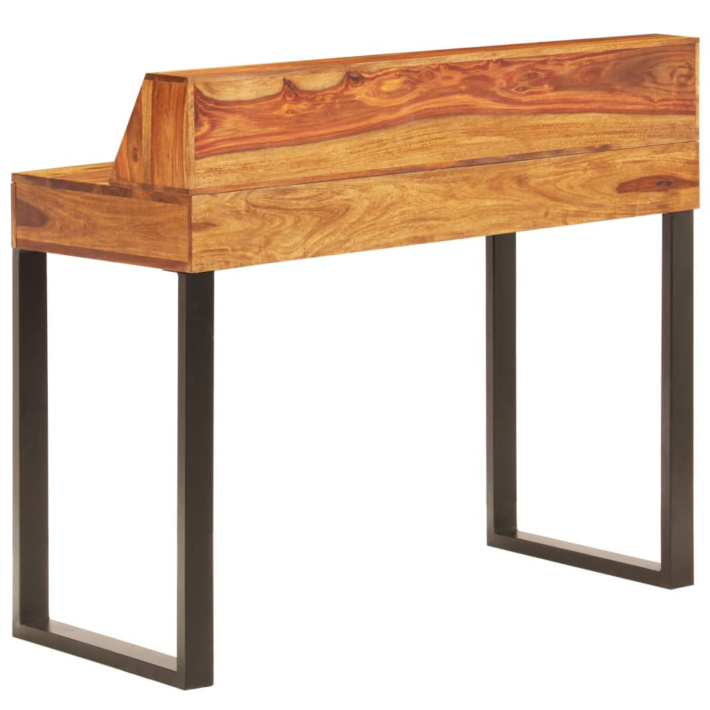 Desk 110x50x94 cm Solid Sheesham Wood and Steel- Desks - HomeShopIreland - Home Shop Ireland - Desks - Desk 110x50x94 cm Solid Sheesham Wood and Steel