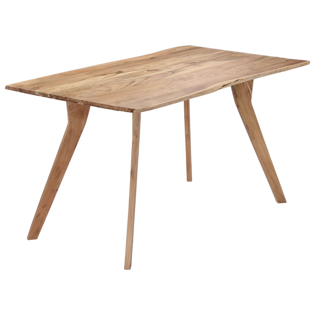 Dining Table 140x80x76 cm Solid Acacia Wood- Kitchen & Dining Room Tables - HomeShopIreland - Home Shop Ireland - Kitchen & Dining Room Tables - Dining Table 140x80x76 cm Solid Acacia Wood