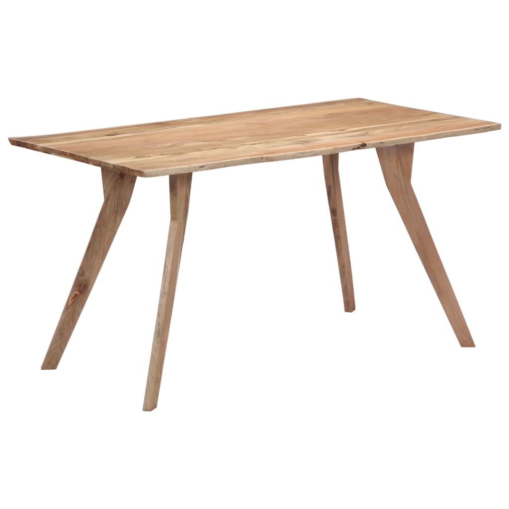 Dining Table 140x80x76 cm Solid Acacia Wood- Kitchen & Dining Room Tables - HomeShopIreland - Home Shop Ireland - Kitchen & Dining Room Tables - Dining Table 140x80x76 cm Solid Acacia Wood