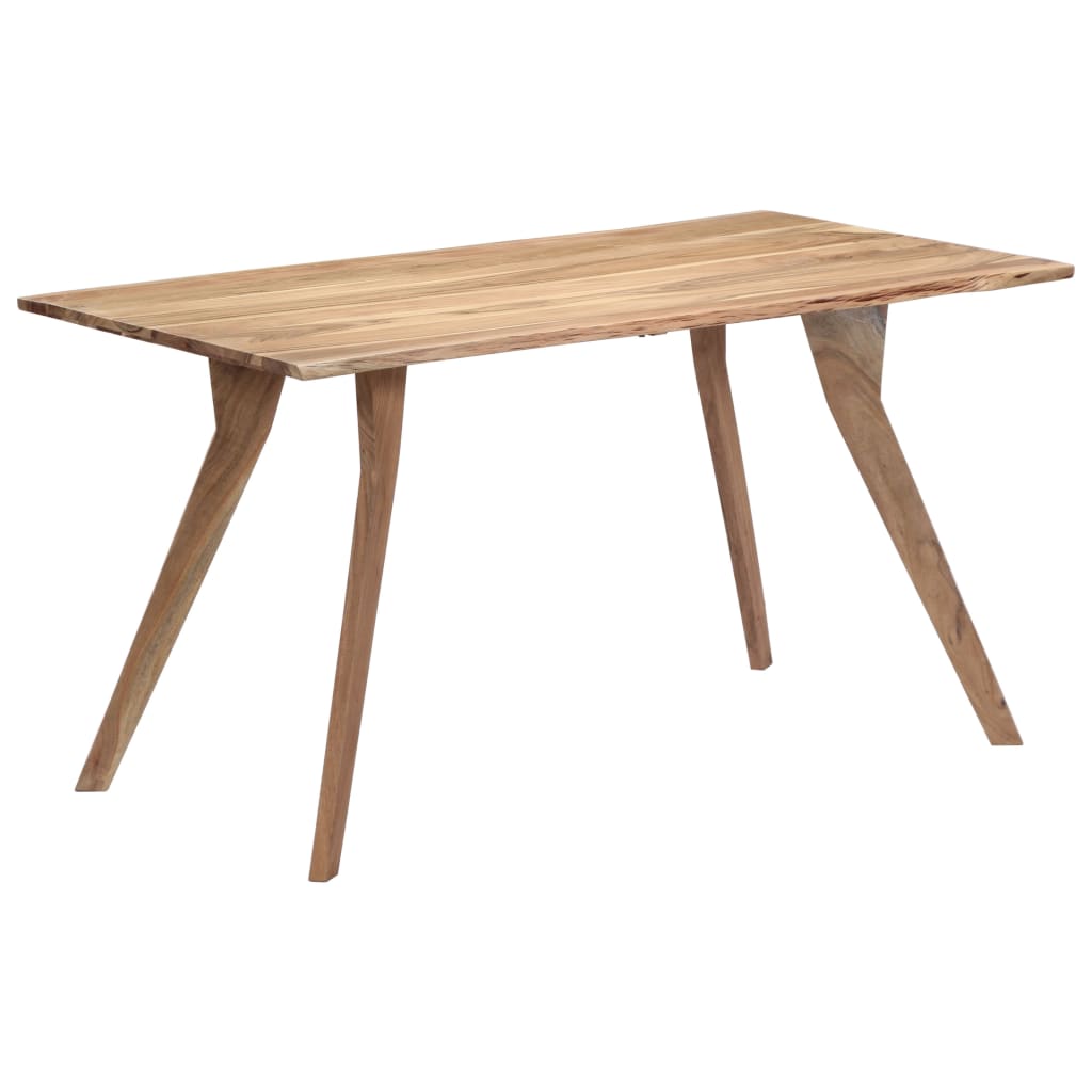 Dining Table 140x80x76 cm Solid Acacia Wood- Kitchen & Dining Room Tables - HomeShopIreland - Home Shop Ireland - Kitchen & Dining Room Tables - Dining Table 140x80x76 cm Solid Acacia Wood