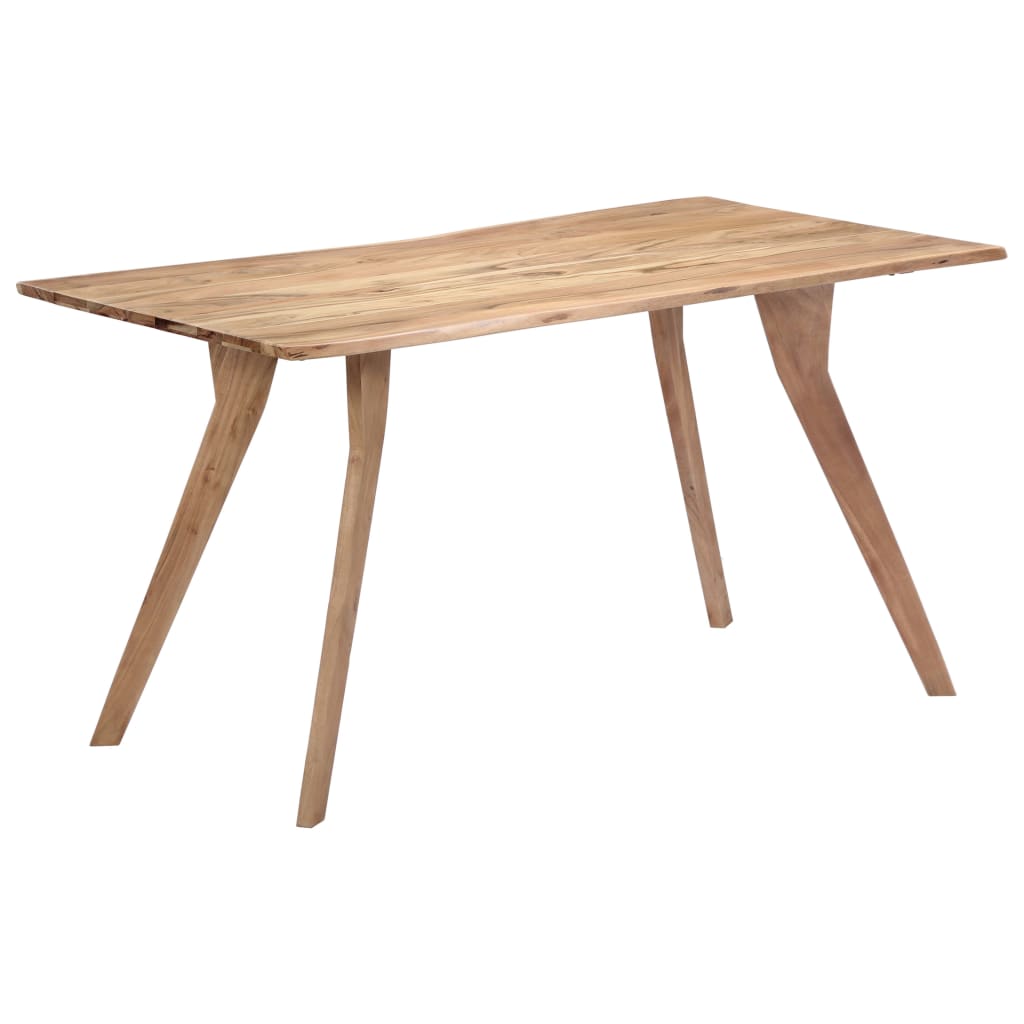 Dining Table 140x80x76 cm Solid Acacia Wood- Kitchen & Dining Room Tables - HomeShopIreland - Home Shop Ireland - Kitchen & Dining Room Tables - Dining Table 140x80x76 cm Solid Acacia Wood