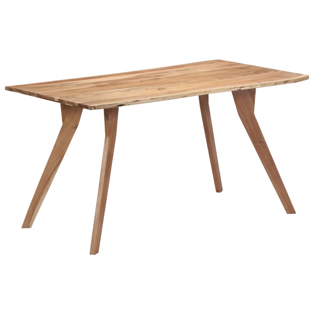 Dining Table 140x80x76 cm Solid Acacia Wood- Kitchen & Dining Room Tables - HomeShopIreland - Home Shop Ireland - Kitchen & Dining Room Tables - Dining Table 140x80x76 cm Solid Acacia Wood