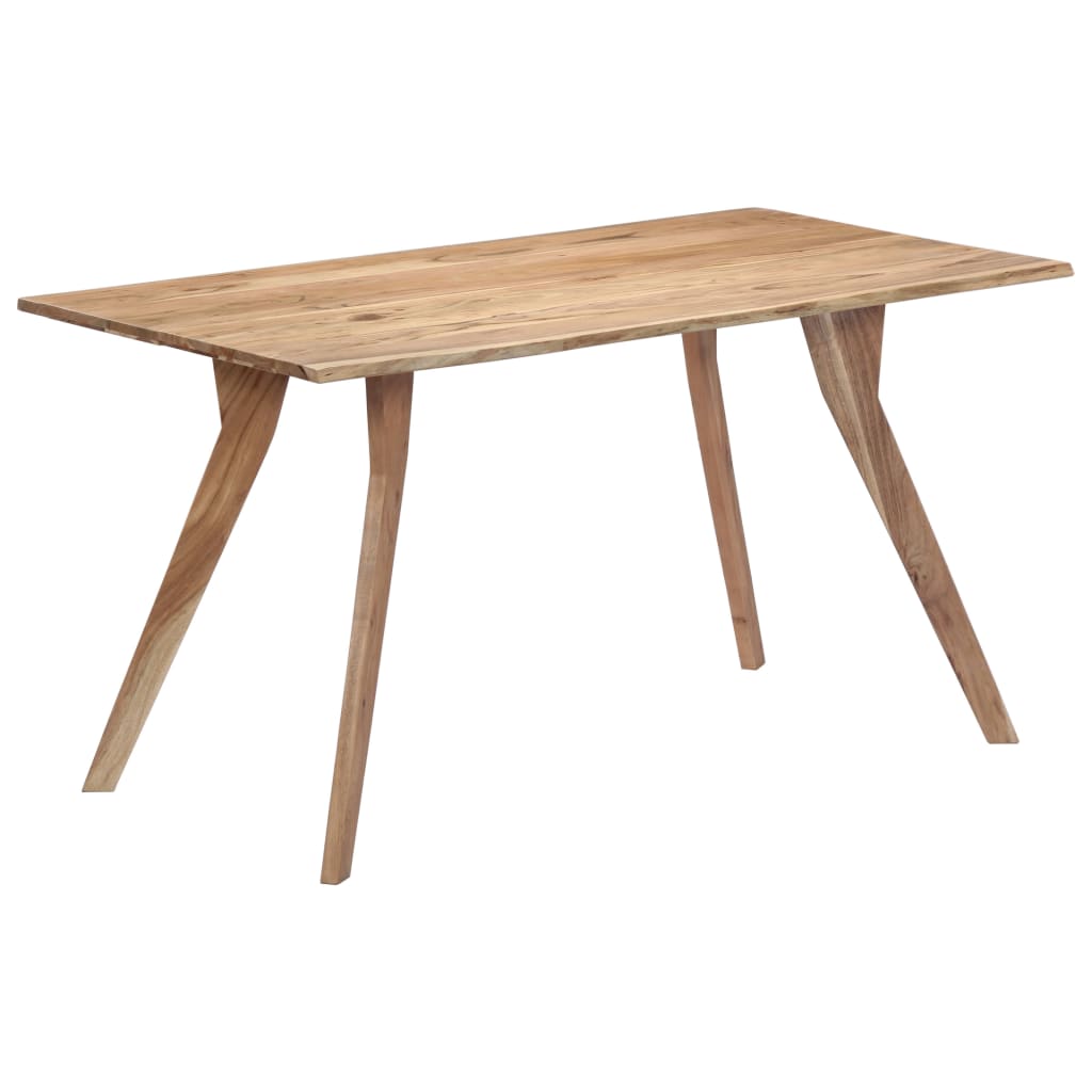 Dining Table 140x80x76 cm Solid Acacia Wood- Kitchen & Dining Room Tables - HomeShopIreland - Home Shop Ireland - Kitchen & Dining Room Tables - Dining Table 140x80x76 cm Solid Acacia Wood