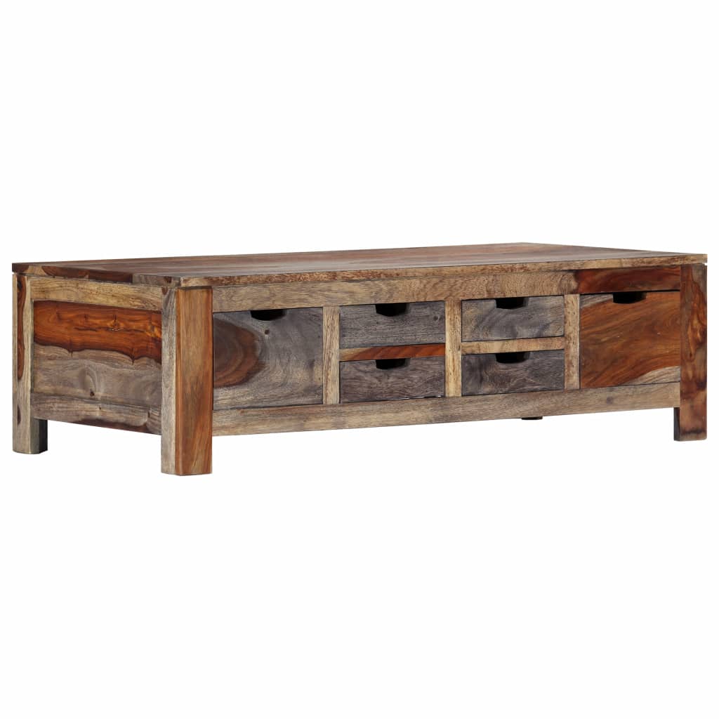 Coffee Table Grey 100x55x30 cm Solid Sheesham Wood- Coffee Tables - HomeShopIreland - Home Shop Ireland - Coffee Tables - Coffee Table Grey 100x55x30 cm Solid Sheesham Wood