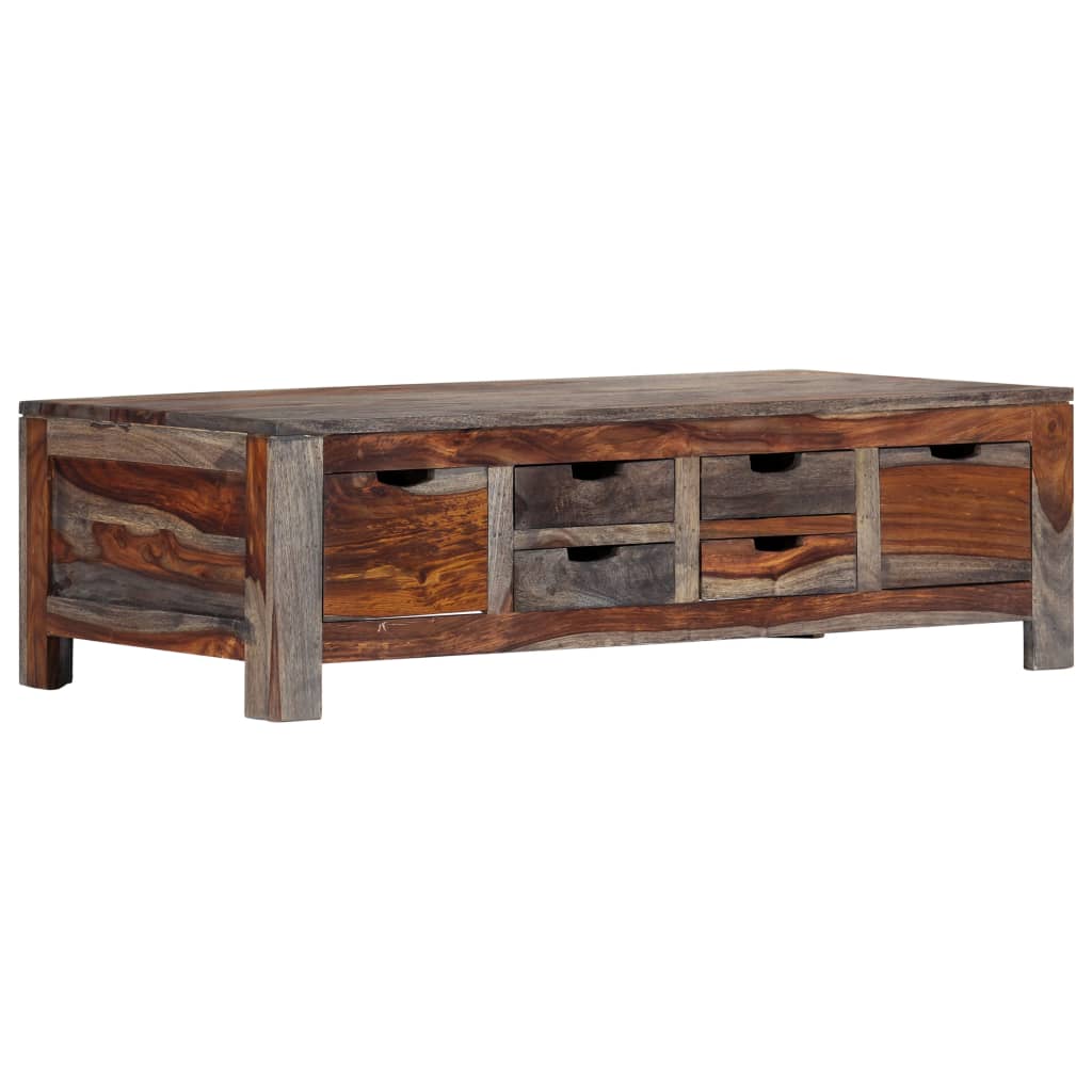 Coffee Table Grey 100x55x30 cm Solid Sheesham Wood- Coffee Tables - HomeShopIreland - Home Shop Ireland - Coffee Tables - Coffee Table Grey 100x55x30 cm Solid Sheesham Wood