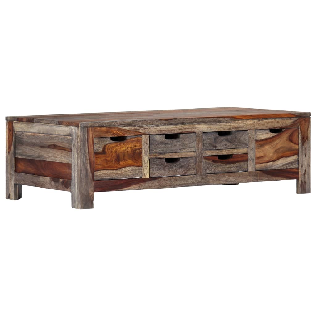 Coffee Table Grey 100x55x30 cm Solid Sheesham Wood- Coffee Tables - HomeShopIreland - Home Shop Ireland - Coffee Tables - Coffee Table Grey 100x55x30 cm Solid Sheesham Wood