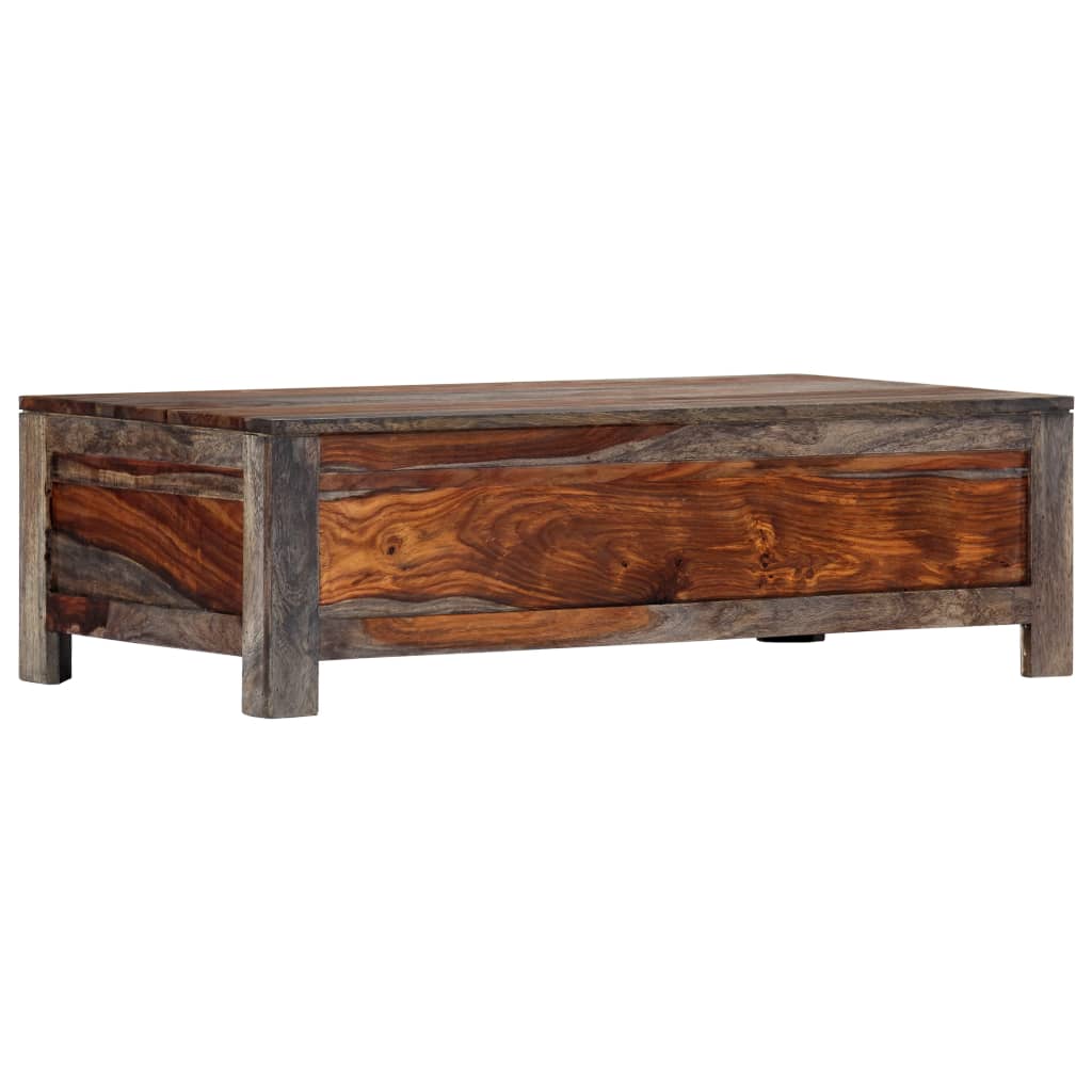Coffee Table Grey 100x55x30 cm Solid Sheesham Wood- Coffee Tables - HomeShopIreland - Home Shop Ireland - Coffee Tables - Coffee Table Grey 100x55x30 cm Solid Sheesham Wood