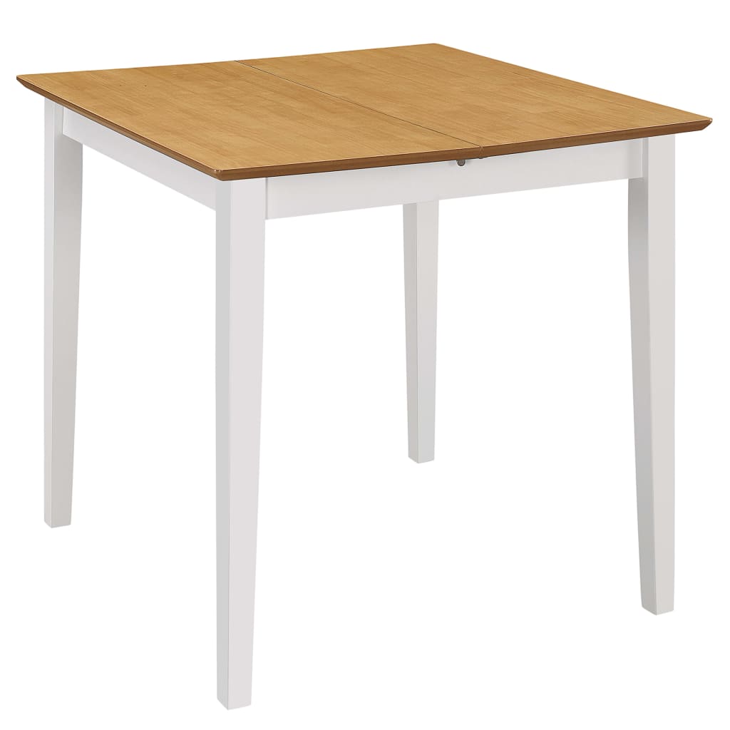 Extendable Dining Table White (80-120)x80x74 cm MDF- Kitchen & Dining Room Tables - HomeShopIreland - Home Shop Ireland - Kitchen & Dining Room Tables - Extendable Dining Table White (80-120)x80x74 cm MDF