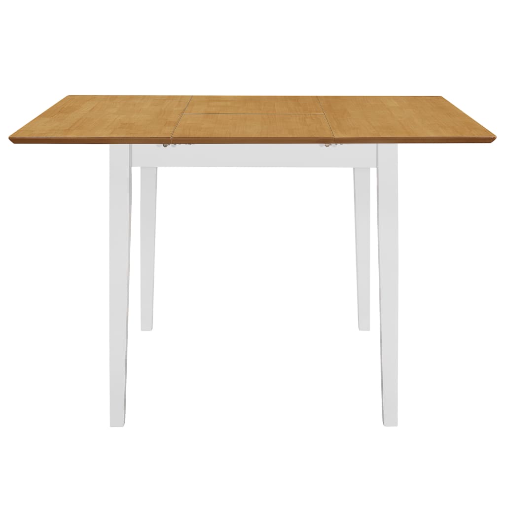 Extendable Dining Table White (80-120)x80x74 cm MDF- Kitchen & Dining Room Tables - HomeShopIreland - Home Shop Ireland - Kitchen & Dining Room Tables - Extendable Dining Table White (80-120)x80x74 cm MDF