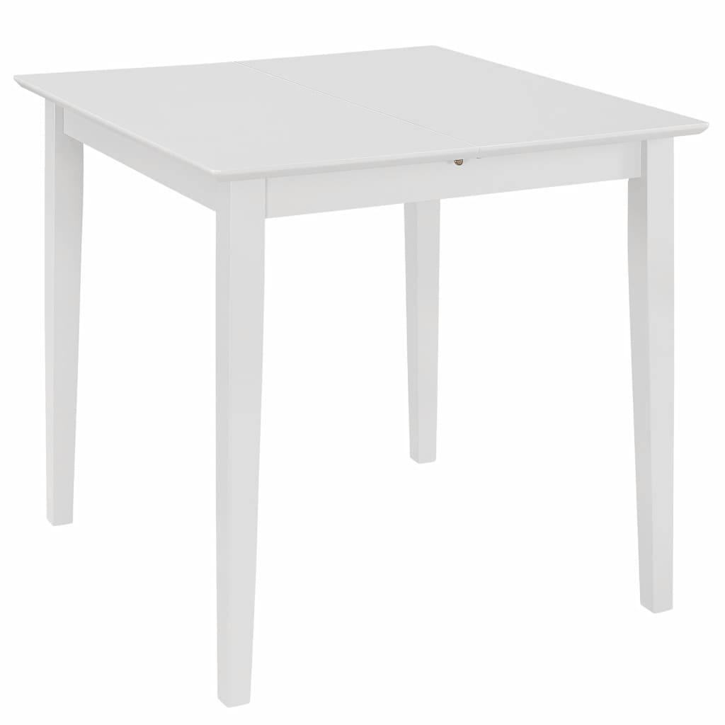 Extendable Dining Table White (80-120)x80x74 cm MDF- Kitchen & Dining Room Tables - HomeShopIreland - Home Shop Ireland - Kitchen & Dining Room Tables - Extendable Dining Table White (80-120)x80x74 cm MDF