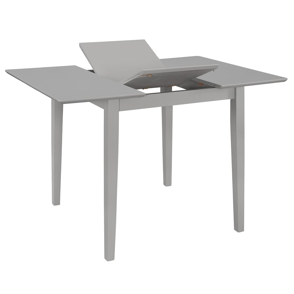 Extendable Dining Table Grey (80-120)x80x74 cm MDF- Kitchen & Dining Room Tables - HomeShopIreland - Home Shop Ireland - Kitchen & Dining Room Tables - Extendable Dining Table Grey (80-120)x80x74 cm MDF