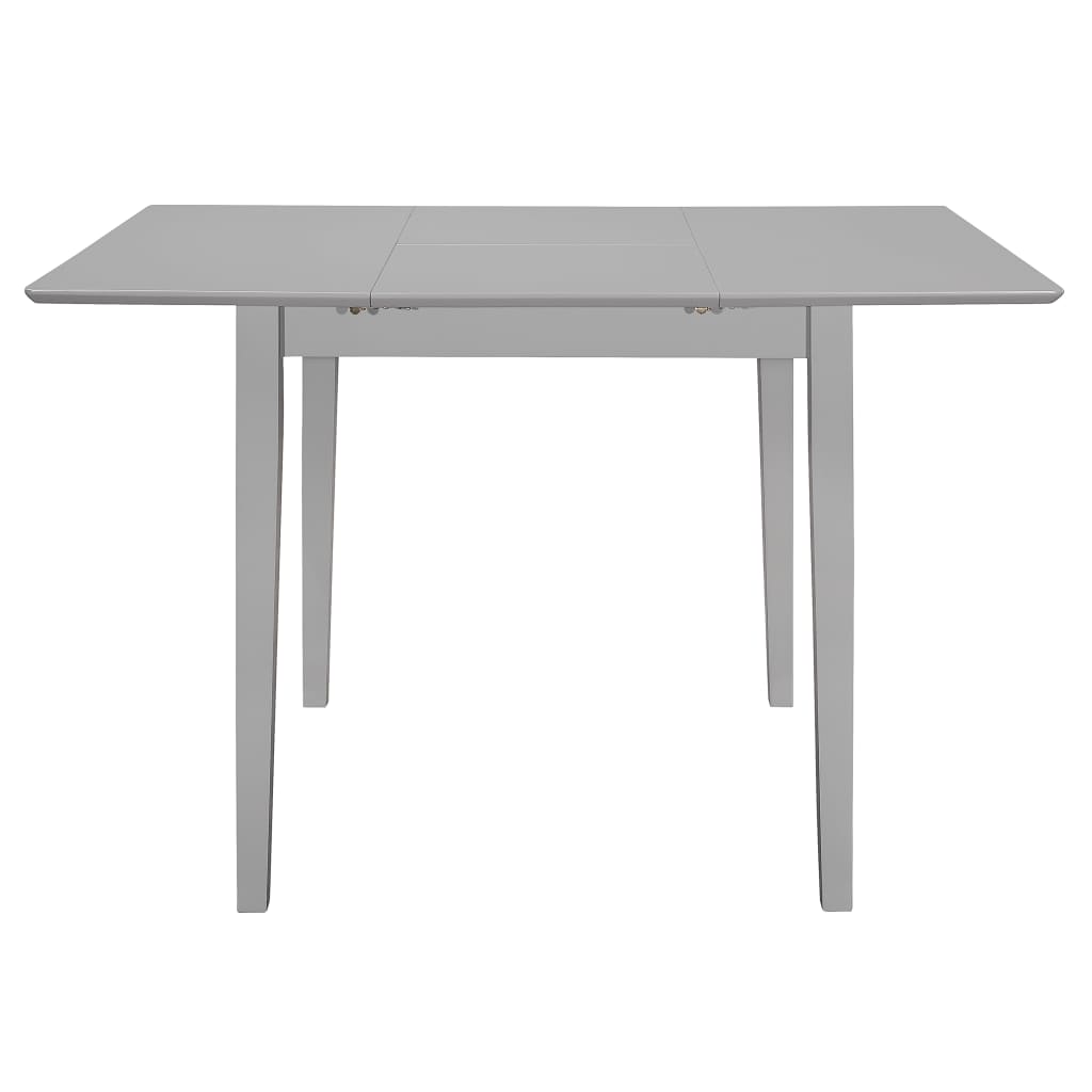 Extendable Dining Table Grey (80-120)x80x74 cm MDF- Kitchen & Dining Room Tables - HomeShopIreland - Home Shop Ireland - Kitchen & Dining Room Tables - Extendable Dining Table Grey (80-120)x80x74 cm MDF