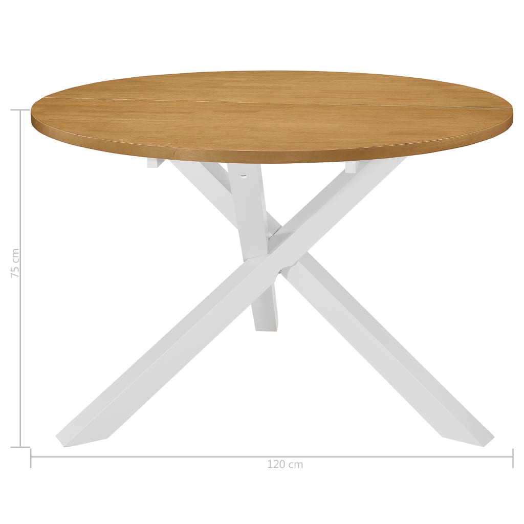 Dining Table White 120x75 cm MDF- Kitchen & Dining Room Tables - HomeShopIreland - Home Shop Ireland - Kitchen & Dining Room Tables - Dining Table White 120x75 cm MDF
