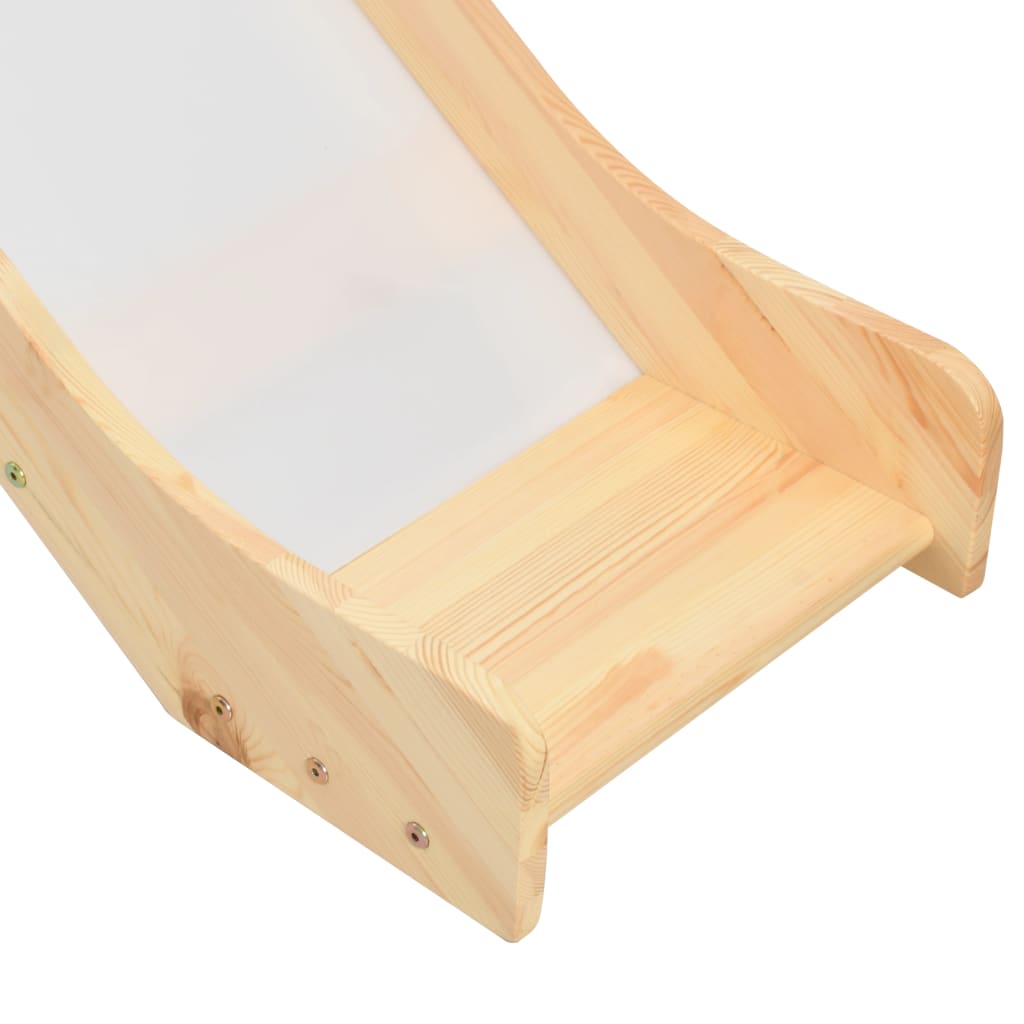 Children's Loft Bed Frame with Slide & Ladder Pinewood 97x208 cm- Cots & Toddler Beds - HomeShopIreland - Home Shop Ireland - Cots & Toddler Beds - Children's Loft Bed Frame with Slide & Ladder Pinewood 97x208 cm