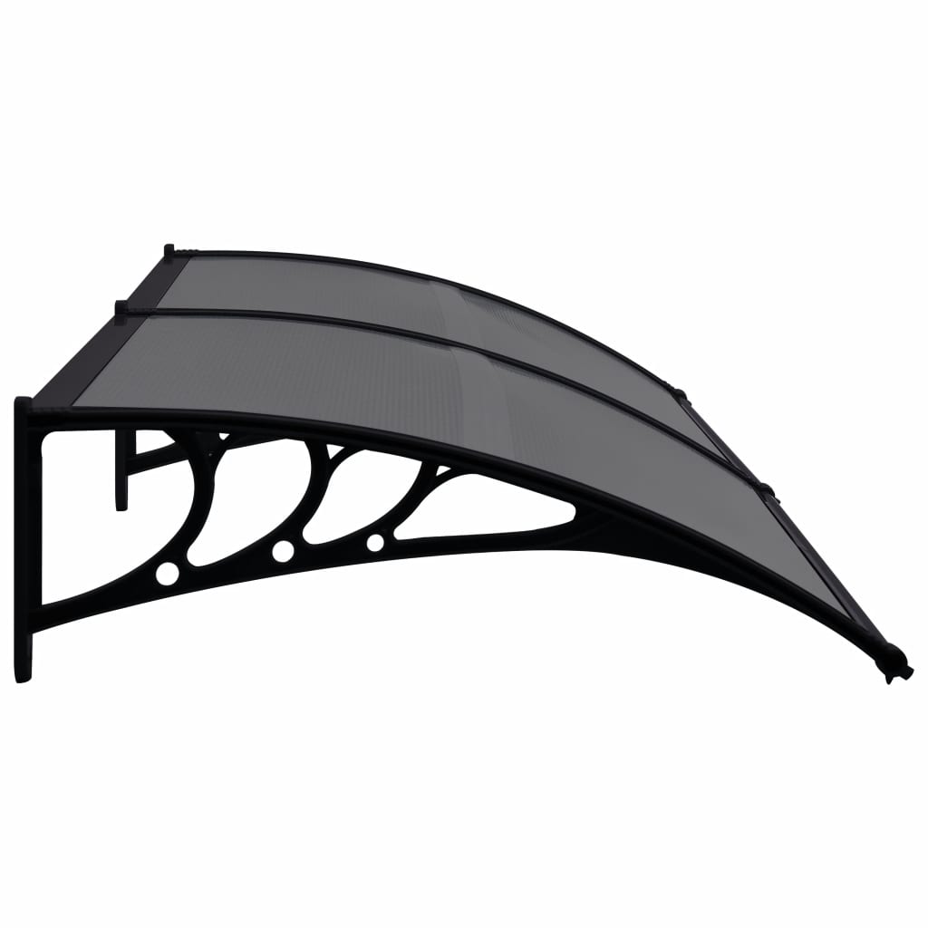 Door Canopy Black 200x80 cm PC- Window & Door Awnings - HomeShopIreland - Home Shop Ireland - Window & Door Awnings - Door Canopy Black 200x80 cm PC