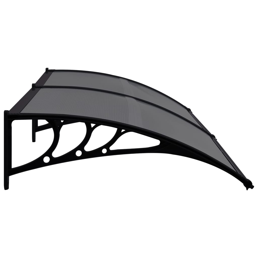 Door Canopy Black 240x80 cm PC- Window & Door Awnings - HomeShopIreland - Home Shop Ireland - Window & Door Awnings - Door Canopy Black 240x80 cm PC