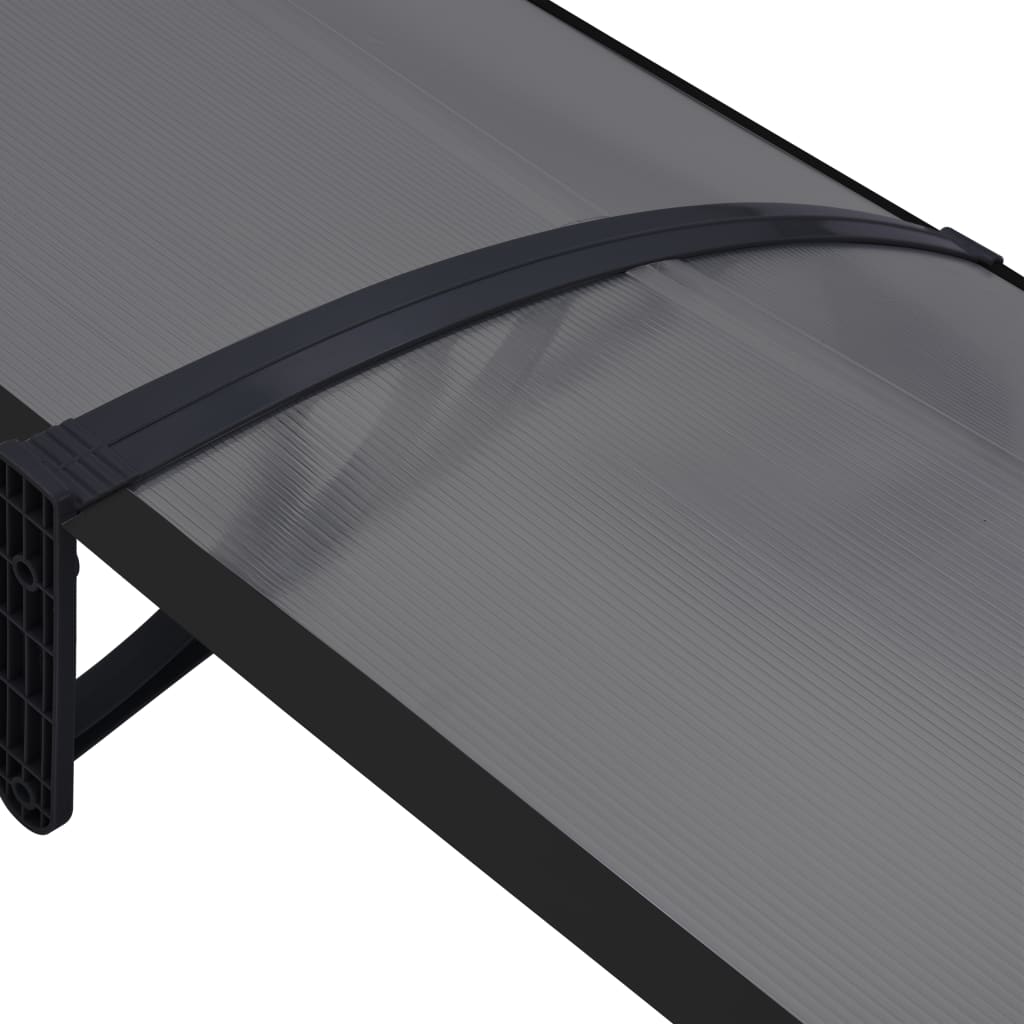 Door Canopy Black 240x80 cm PC- Window & Door Awnings - HomeShopIreland - Home Shop Ireland - Window & Door Awnings - Door Canopy Black 240x80 cm PC