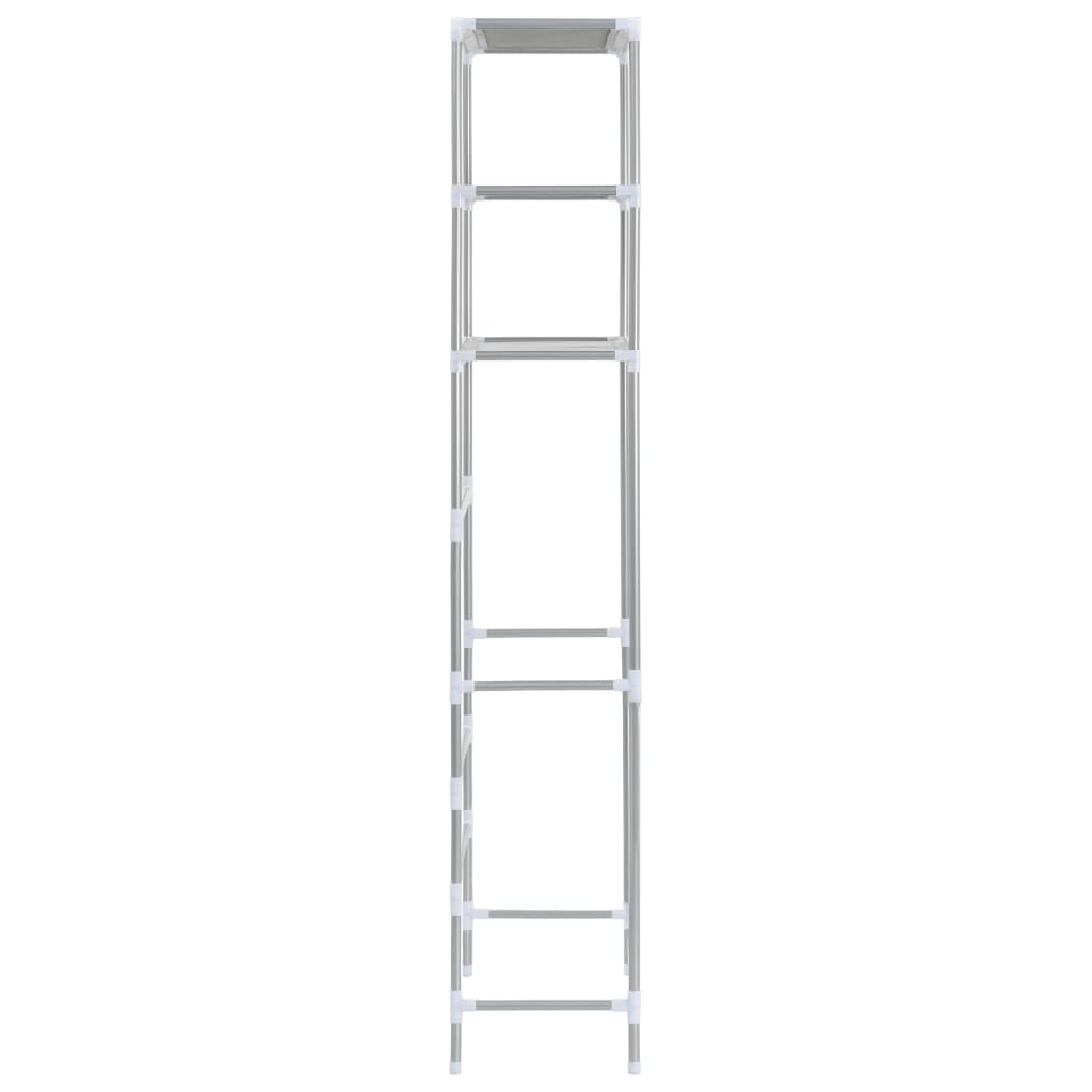 3-Tier Storage Rack over Toilet Silver 53x28x169 cm- Towel Racks & Holders - HomeShopIreland - Home Shop Ireland - Towel Racks & Holders - 3-Tier Storage Rack over Toilet Silver 53x28x169 cm