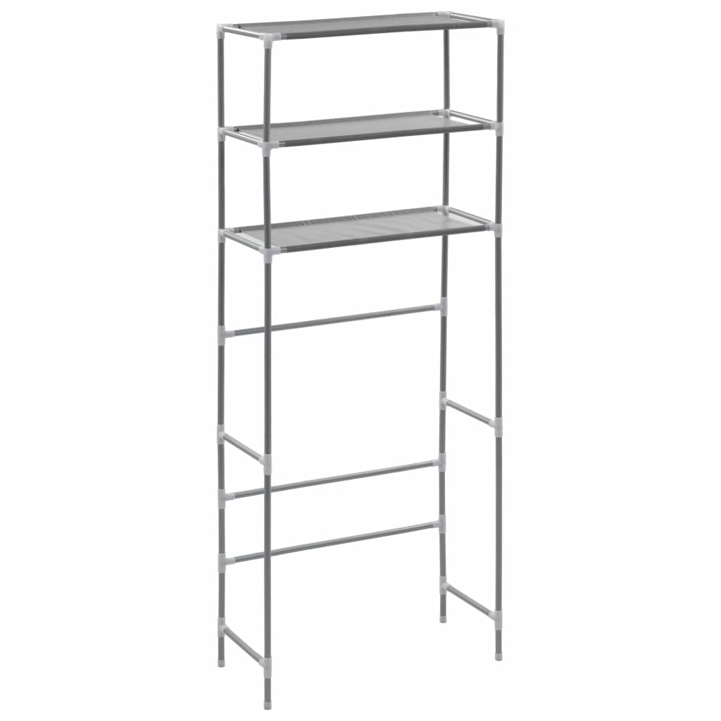 3-Tier Storage Rack over Laundry Machine Silver 69x28x169 cm- Towel Racks & Holders - HomeShopIreland - Home Shop Ireland - Towel Racks & Holders - 3-Tier Storage Rack over Laundry Machine Silver 69x28x169 cm