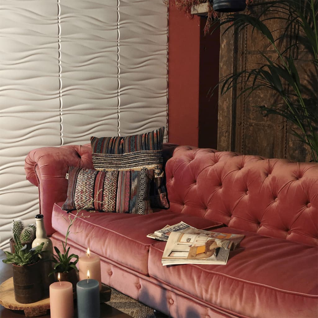 WallArt 24 pcs 3D Wall Panels GA-WA04 Waves- Wall Panelling - HomeShopIreland - WallArt - Wall Panelling - WallArt 24 pcs 3D Wall Panels GA-WA04 Waves