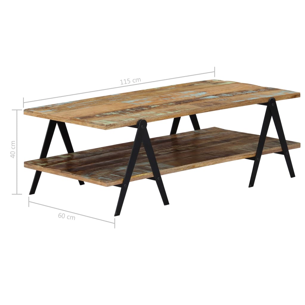 Coffee Table 115x60x40 cm Solid Reclaimed Wood- Coffee Tables - HomeShopIreland - Home Shop Ireland - Coffee Tables - Coffee Table 115x60x40 cm Solid Reclaimed Wood