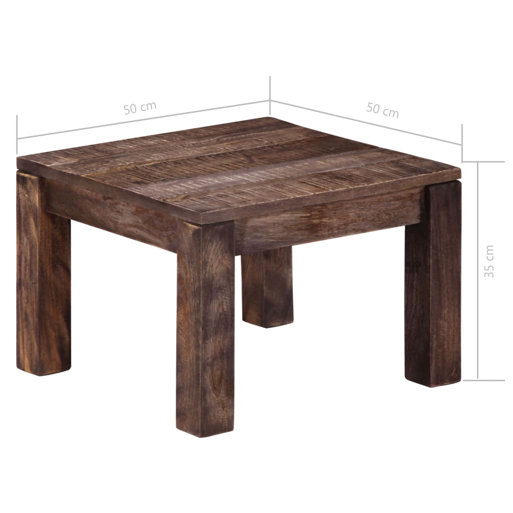 Coffee Table 50x50x35 cm Solid Mango Wood- Coffee Tables - HomeShopIreland - Home Shop Ireland - Coffee Tables - Coffee Table 50x50x35 cm Solid Mango Wood