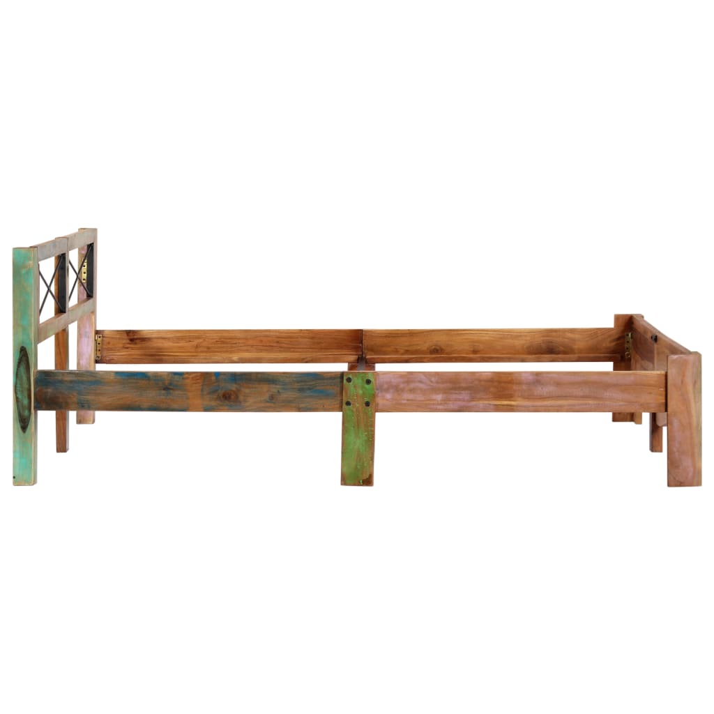 Bed Frame Solid Reclaimed Wood 160x200 cm- Beds & Bed Frames - HomeShopIreland - Home Shop Ireland - Beds & Bed Frames - Bed Frame Solid Reclaimed Wood 160x200 cm