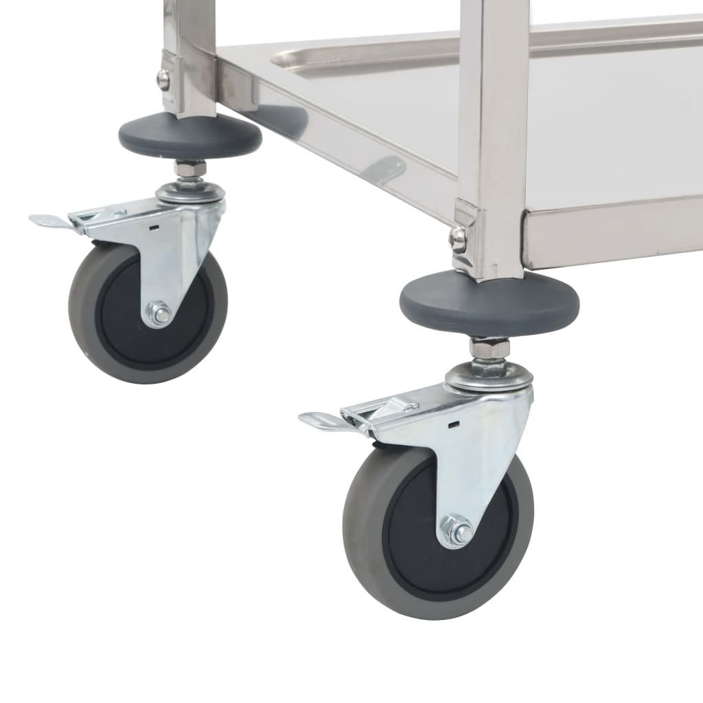 4-Tier Kitchen Trolley 107x55x125 cm Stainless Steel- Kitchen & Dining Trolleys - HomeShopIreland - Home Shop Ireland - Kitchen & Dining Trolleys - 4-Tier Kitchen Trolley 107x55x125 cm Stainless Steel