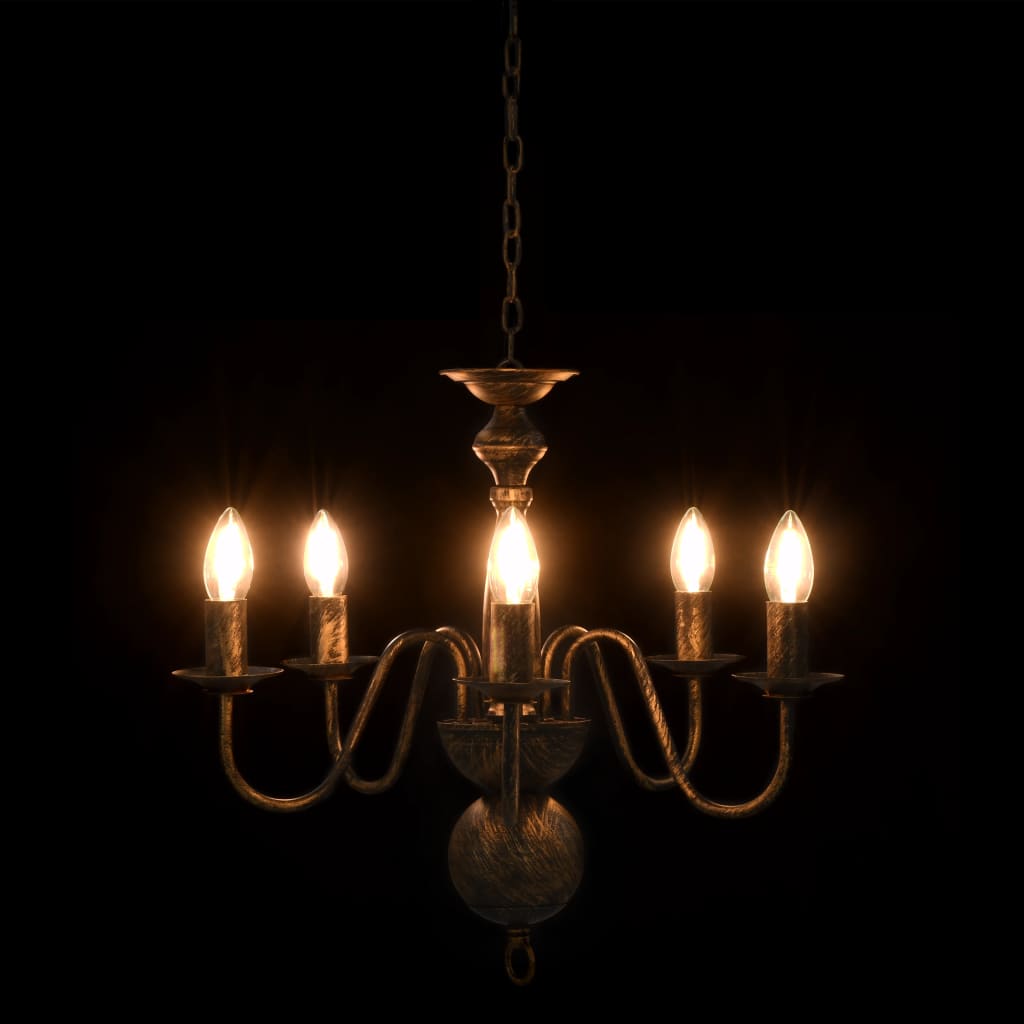 Chandelier Antique Black 5 x E14 Bulbs- Chandeliers - HomeShopIreland - Home Shop Ireland - Chandeliers - Chandelier Antique Black 5 x E14 Bulbs